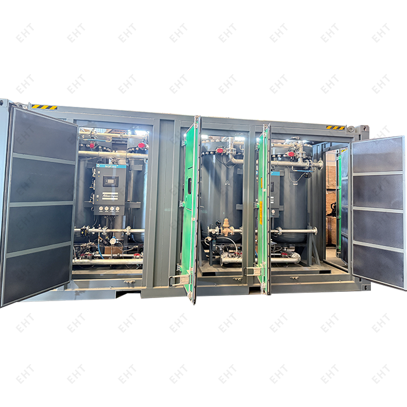 20 lábos testreszabott nitrogénberendezés-tartály – moduláris munkakabin ipari és tengeri használatra