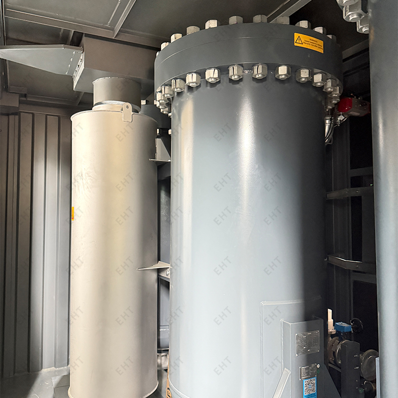 20 lábos testreszabott nitrogénberendezés-tartály – moduláris munkakabin ipari és tengeri használatra