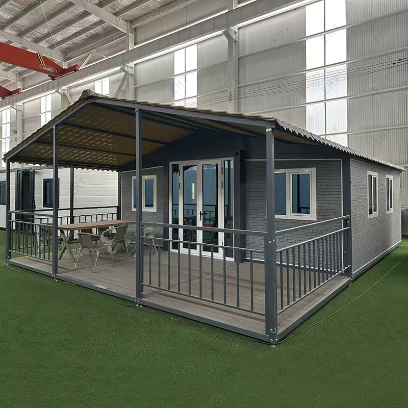 20 láb kétszárnyú, bővíthető konténerház, előre gyártott mobil lakóegység