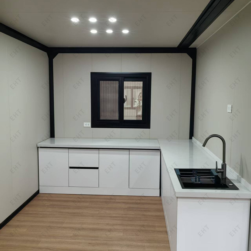 20 láb kétszárnyú, bővíthető konténerház, előre gyártott mobil lakóegység