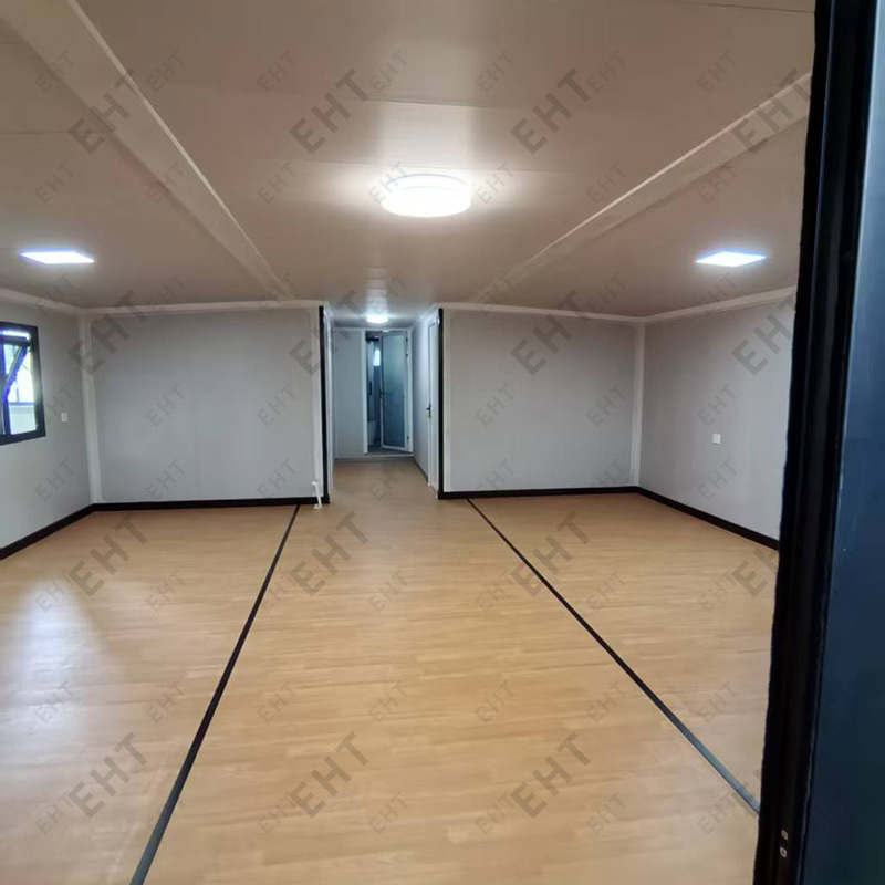 40 láb kétszárnyú, bővíthető konténerház, előre gyártott moduláris lakóegység